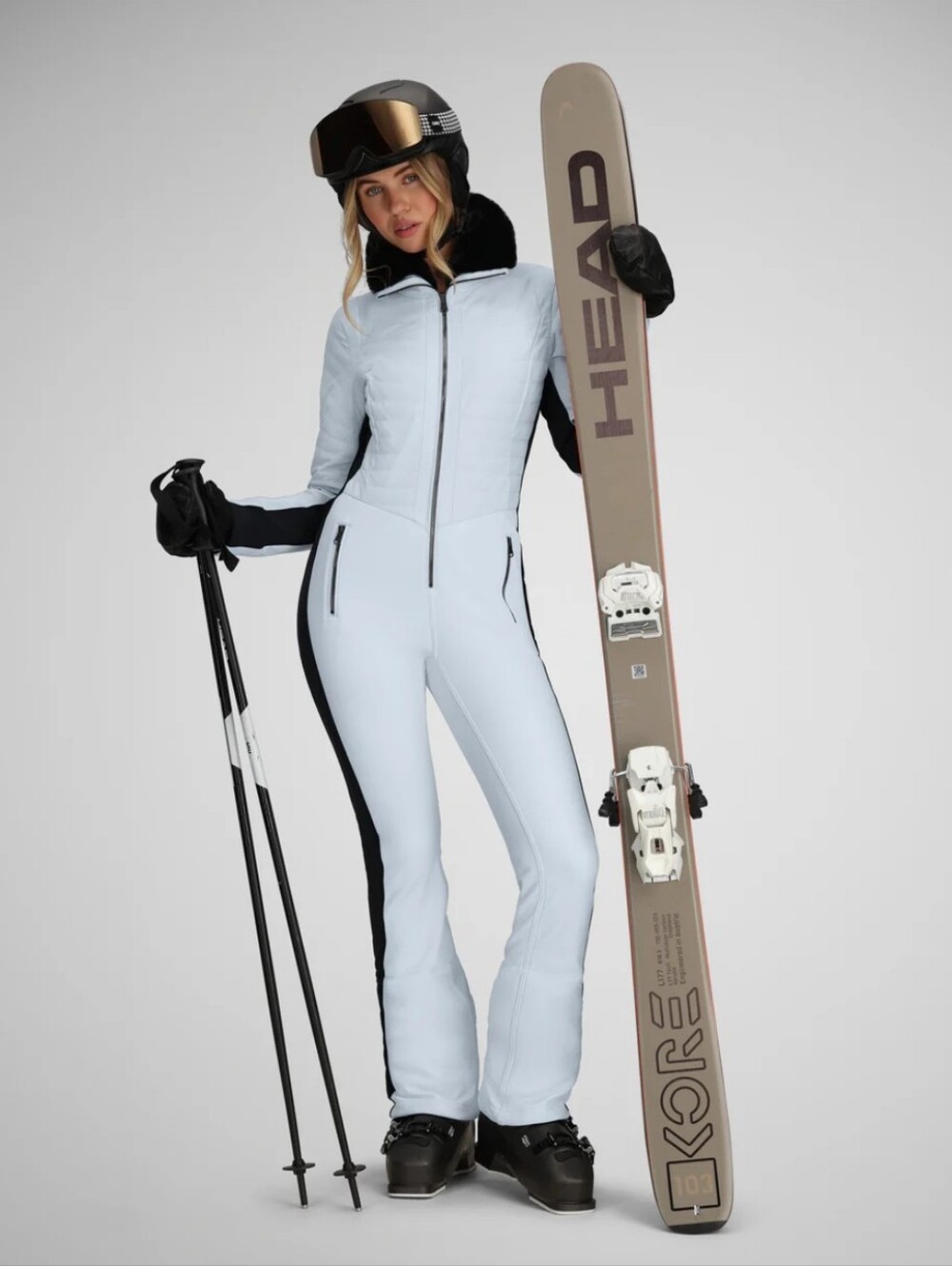 Obermeyer Katze ski Suit Ski Patrol Baby Daylight Blue